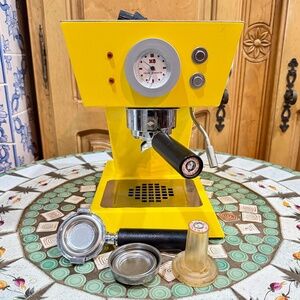 Vintage FRANCIS FRANCIS X5 Italian Espresso Maker, Canary Yellow